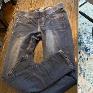 Girls denim stretch jeggings 12